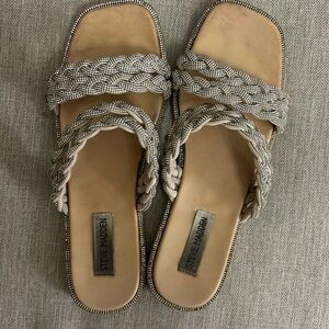 Steve Madden Women's Braided Sandals - Silver